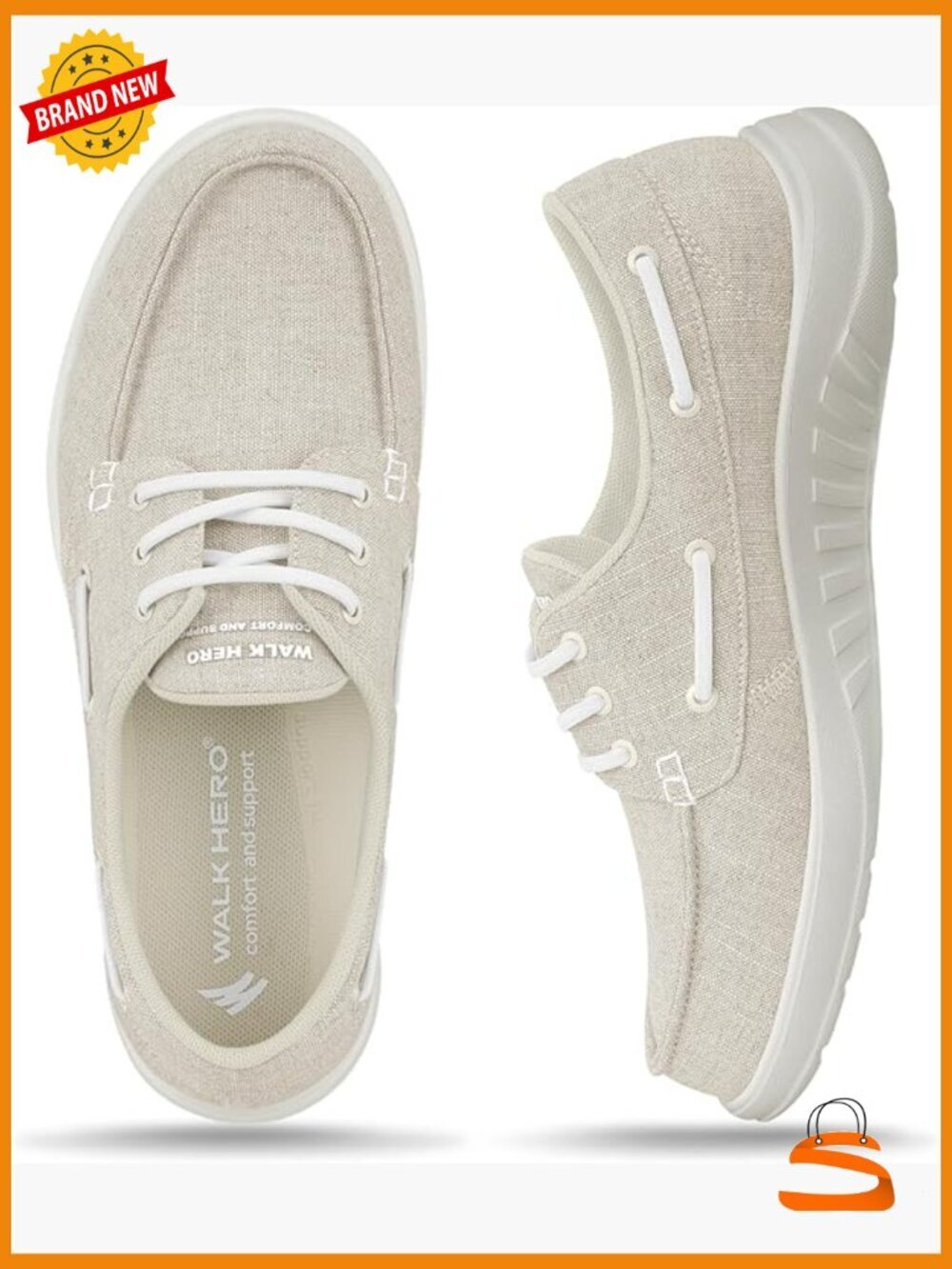 Lightweight Slip On Walking Shoes with Arch Support